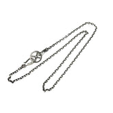MEDIUM OVAL SILVER NECKLACE CHAIN WHEEL SET